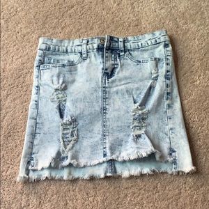 Rue 21 Acid Wash Jean Skirt